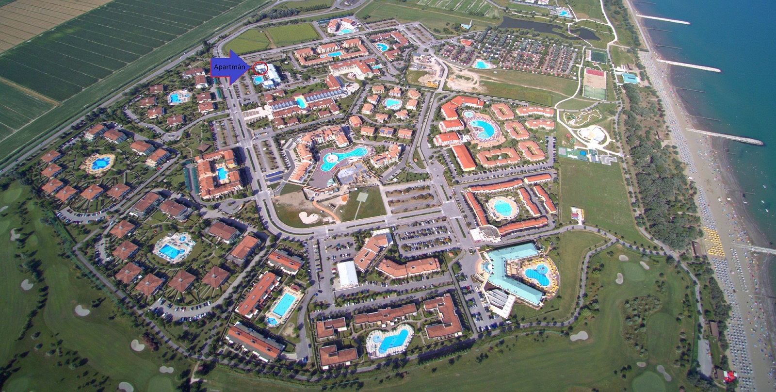 Umístění apartmánu